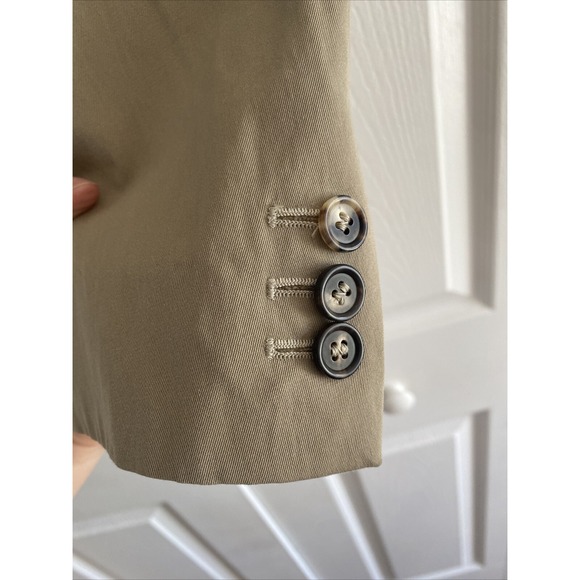 Gianfranco Ferre Women's EU 56 2XL Tan Blazer Jacket Italy Corpcore Quiet Luxury - Picture 9 of 11